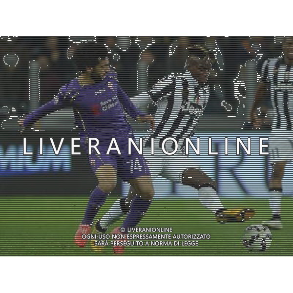Coppa Italia TIM Cup 2014/2015 Semifinale Andata Torino - 05.03.2015 Juventus-Fiorentina Nella Foto:pogba e salah /Ph.Vitez-Ag. Aldo Liverani