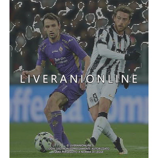 Coppa Italia TIM Cup 2014/2015 Semifinale Andata Torino - 05.03.2015 Juventus-Fiorentina Nella Foto: claudio marchisio e badelj /Ph.Vitez-Ag. Aldo Liverani