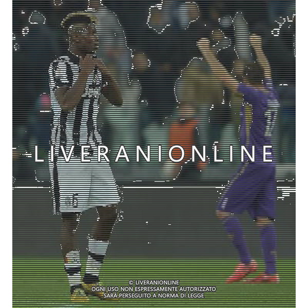Coppa Italia TIM Cup 2014/2015 Semifinale Andata Torino - 05.03.2015 Juventus-Fiorentina Nella Foto: la delusione di paul pogba /Ph.Vitez-Ag. Aldo Liverani