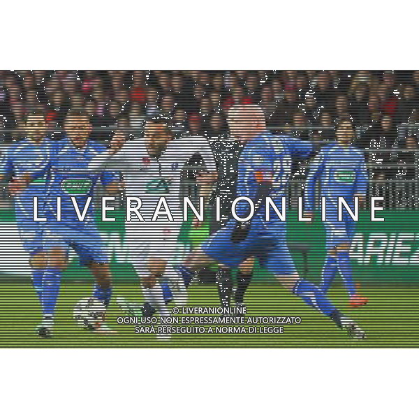 Youssef ADNANE - 05.03.2015 - Brest / Auxerre - 1/4Finale Coupe de France Photo : Maxime Kerriou / Icon Sport AG ALDO LIVERANI SAS ONLY ITALY