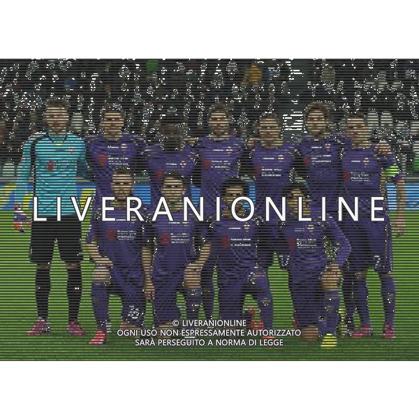 Coppa Italia TIM Cup 2014/2015 Semifinale Andata Torino - 05.03.2015 Juventus-Fiorentina Nella Foto:Fiorentina Squadra Formazione Neto,Gomez,Richards,Basanta,Joaquin,Alonso,Rodriguez,Kurtic,Basanta,Salah,Fernandez /Ph.Vitez-Ag. Aldo Liverani
