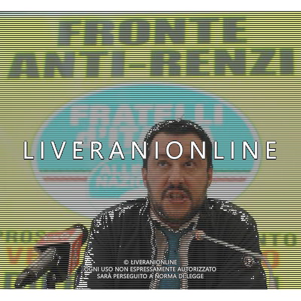 Conferenza Stampa Giorgia Meloni e Matteo Salvini Milano - 06.03.2015 Nella Foto:Matteo Salvini /Ph.Vitez-Ag. Aldo Liverani