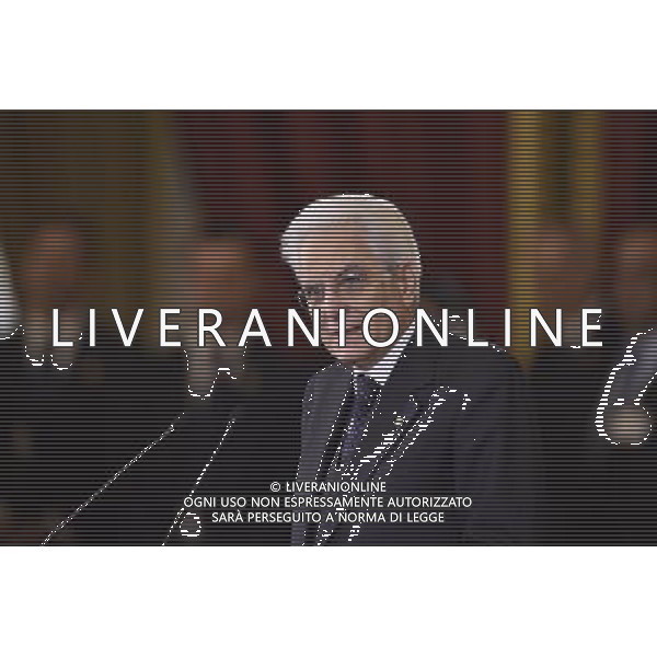Celebrazioni della \'Giornata Internazionale della Donna\' dedicata quest\'anno al tema \'Donne per la Terra\' al Palazzo del Quirinale a Roma 07 marzo 2015 nella foto il Capo dello Stato Sergio Mattarella ©Corradetti/Agenzia Aldo Liverani sas