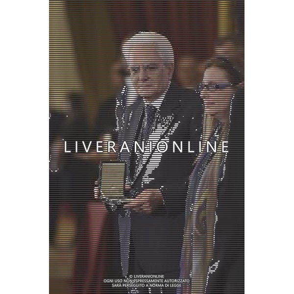 Celebrazioni della \'Giornata Internazionale della Donna\' dedicata quest\'anno al tema \'Donne per la Terra\' al Palazzo del Quirinale a Roma 07 marzo 2015 nella foto il Capo dello Stato Sergio Mattarella ©Corradetti/Agenzia Aldo Liverani sas