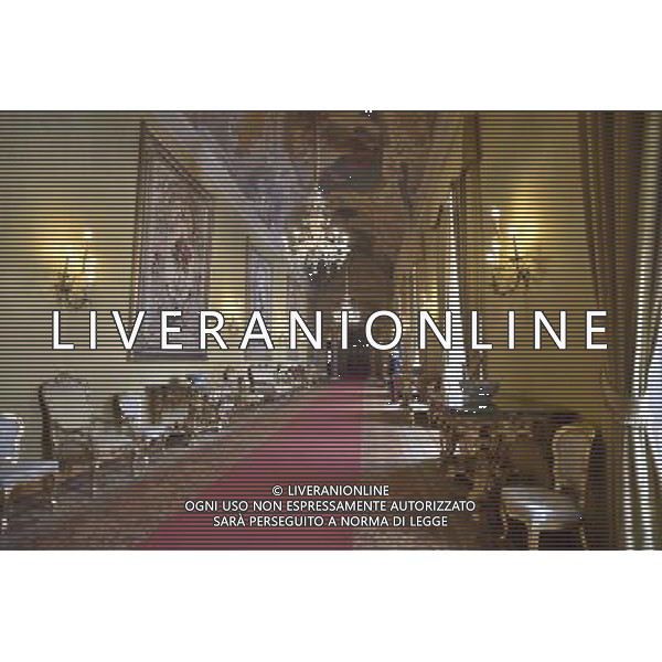 Celebrazioni della \'Giornata Internazionale della Donna\' dedicata quest\'anno al tema \'Donne per la Terra\' al Palazzo del Quirinale a Roma 07 marzo 2015 nella foto Veduta dell\'interno del Palazzo del Quirinale ©Corradetti/Agenzia Aldo Liverani sas