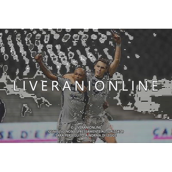Joie Jordan AYEW / Lucas OCAMPOS - 06.03.2015 - Toulouse / Marseille - 28eme journee de Ligue 1 Photo : Manuel Blondeau / Icon Sport /Agenzia Aldo Liverani sas - ITALY ONLY - EDITORIAL USE ONLY