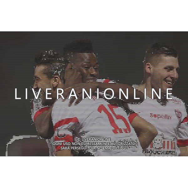 Joie Nancy - Youssouf HADJI / Abdou COULIBALY / Remi WALTER - 06.03.2015 - Nancy / Laval - 27eme journee de Ligue 2 Photo : Fred Marvaux / Icon Sport /Agenzia Aldo Liverani sas - ITALY ONLY - EDITORIAL USE ONLY