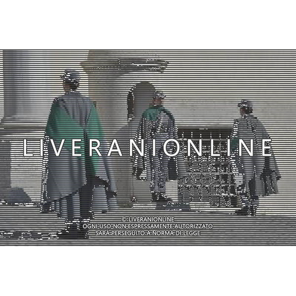 Roma - 07/03/2015 - Palazzo del Quirinale - Celebrazione della \' Giornata Internazionale della Donna \' - nella foto: La guardia del Corpo Forestale dianzi al Palazzo del Quirinale / Ph. Fabrizio Corradetti - Ag. Aldo Liverani sas