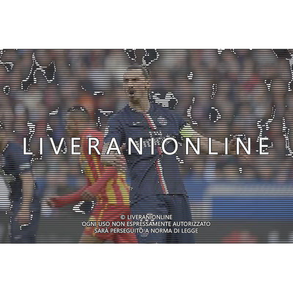 Zlatan IBRAHIMOVIC - 07.03.2015 - PSG / Lens - 28eme journee de Ligue 1 Photo : Andre Ferreira / Icon Sport /Agenzia Aldo Liverani sas - ITALY ONLY - EDITORIAL USE ONLY