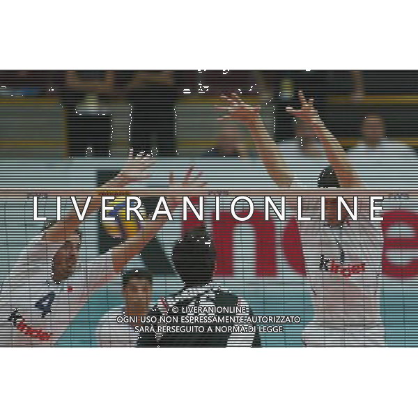 Verona 29/06/2003 World League 2003 Italia - Germania Volley nella foto MASTRANGELO LUIGI E TORRE PAOLO foto Paola Garbuio/Agenzia Aldo Liverani