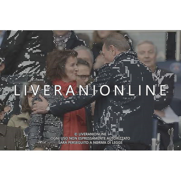 ANNE ROUMANOFF / Bertrand Delanoe - 07.03.2015 - PSG / Lens - 28eme journee de Ligue 1 Photo : Andre Ferreira / Icon Sport /Agenzia Aldo Liverani sas - ITALY ONLY - EDITORIAL USE ONLY