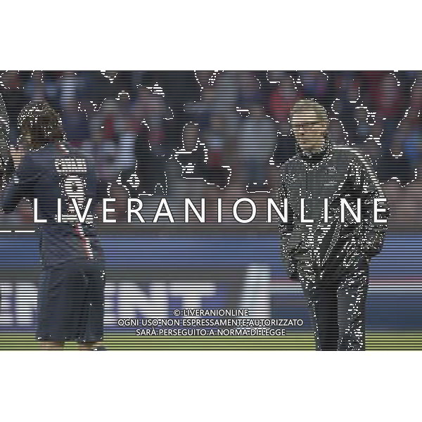 Edinson CAVANI / Laurent Blanc - 07.03.2015 - PSG / Lens - 28eme journee de Ligue 1 Photo : Andre Ferreira / Icon Sport /Agenzia Aldo Liverani sas - ITALY ONLY - EDITORIAL USE ONLY