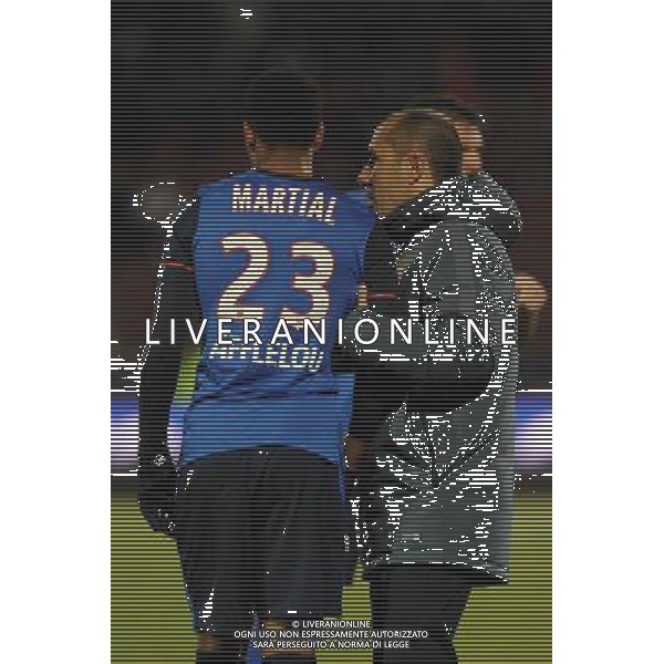 Anthony MARTIAL / Leonardo JARDIM - 07.03.2015 - Evian Thonon / Monaco - 28eme journee de Ligue 1 Photo : Jean Paul Thomas / Icon Sport /Agenzia Aldo Liverani sas - ITALY ONLY - EDITORIAL USE ONLY