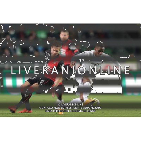 Bouna SARR / Anders KONRADSEN - 07.03.2015 - Rennes / Metz - 28eme journee de Ligue 1 Photo : Vincent Michel / Icon Sport /Agenzia Aldo Liverani sas - ITALY ONLY - EDITORIAL USE ONLY