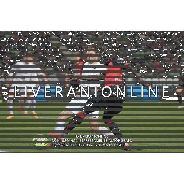 Cheik MBENGUE / Sylvain MARCHAL - 07.03.2015 - Rennes / Metz - 28eme journee de Ligue 1 Photo : Vincent Michel / Icon Sport /Agenzia Aldo Liverani sas - ITALY ONLY - EDITORIAL USE ONLY