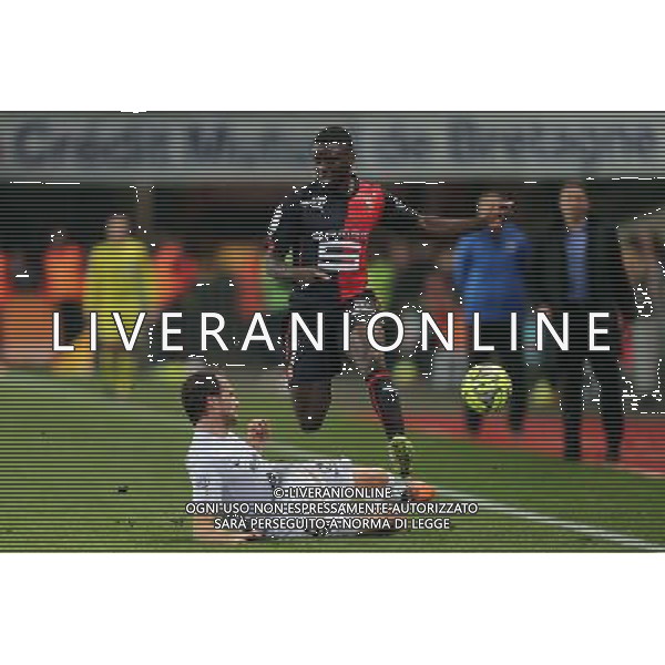 Paul Georges NTEP / Sylvain MARCHAL - 07.03.2015 - Rennes / Metz - 28eme journee de Ligue 1 Photo : Vincent Michel / Icon Sport /Agenzia Aldo Liverani sas - ITALY ONLY - EDITORIAL USE ONLY