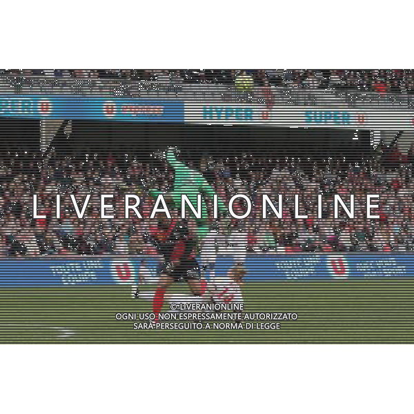Claudio BEAUVUE / Vincent ENYEAMA et Simon KJAER - 08.03.2015 - Guingamp / Lille - 28eme journee de Ligue 1 Photo : Vincent Michel / Icon Sport *** Local Caption *** AG ALDOL IVERANI SAS ONLY ITALY *** Local Caption *** AG ALDOL IVERANI SAS ONLY ITALY
