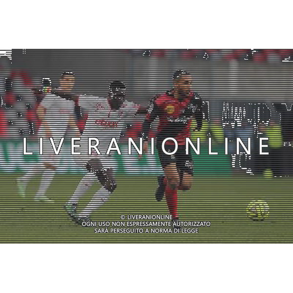 Sylvain MARVEAUX / Idrissa GUEYE - 08.03.2015 - Guingamp / Lille - 28eme journee de Ligue 1 Photo : Vincent Michel / Icon Sport AG ALDOL IVERANI SAS ONLY ITALY