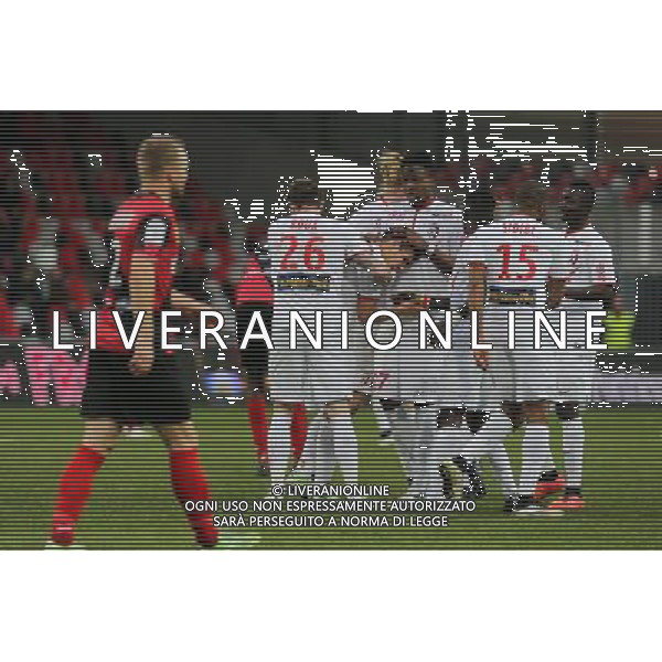 JOIE Nolan ROUX / Marco LOPES - 08.03.2015 - Guingamp / Lille - 28eme journee de Ligue 1 Photo : Vincent Michel / Icon Sport *** Local Caption *** AG ALDOL IVERANI SAS ONLY ITALY *** Local Caption *** AG ALDOL IVERANI SAS ONLY ITALY
