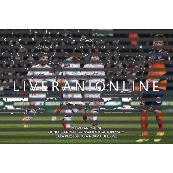 Alexandre LACAZETTE / Nabil FEKIR - 08.03.2015 - Montpellier / Lyon - 28eme journee de Ligue 1 Photo : Andre Delon / Icon Sport *** Local Caption *** AG ALDO LIVERANI SAS ONLY ITALY *** Local Caption *** AG ALDO LIVERANI SAS ONLY ITALY