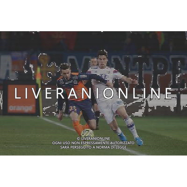 Yoann Gourcuff / Mathieu Deplagne - 08.03.2015 - Montpellier / Lyon - 28eme journee de Ligue 1 Photo : Andre Delon / Icon Sport AG ALDO LIVERANI SAS ONLY ITALY