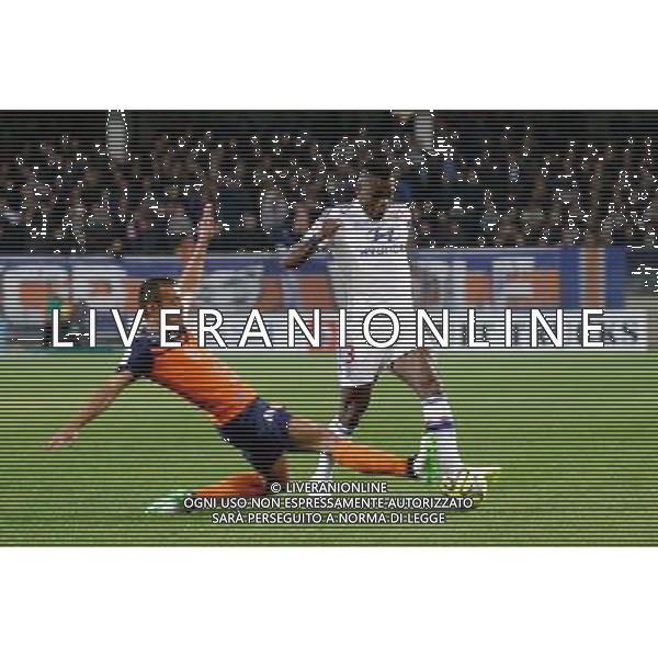 Victorino Hilton / Henri Bedimo - 08.03.2015 - Montpellier / Lyon - 28eme journee de Ligue 1 Photo : Andre Delon / Icon Sport AG ALDO LIVERANI SAS ONLY ITALY
