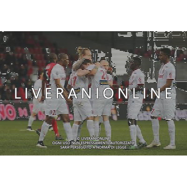 Joie Lille - Nolan ROUX - 08.03.2015 - Guingamp / Lille - 28eme journee de Ligue 1 Photo : Vincent Michel / Icon Sport AG ALDO LIVERANI SAS ONLY ITALY
