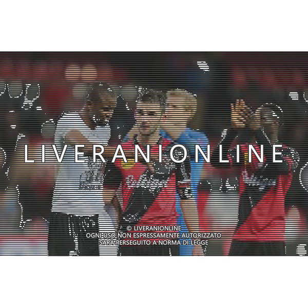 Moustapha DIALLO / Christophe KERBRAT - 08.03.2015 - Guingamp / Lille - 28eme journee de Ligue 1 Photo : Vincent Michel / Icon Sport AG ALDO LIVERANI SAS ONLY ITALY