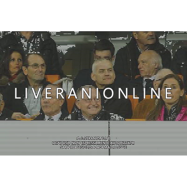 Jean Michel Aulas / Bernard Lacombe - 08.03.2015 - Montpellier / Lyon - 28eme journee de Ligue 1 Photo : Andre Delon / Icon Sport *** Local Caption *** AG ALDO LIVERANI SAS ONLY ITALY *** Local Caption *** AG ALDO LIVERANI SAS ONLY ITALY