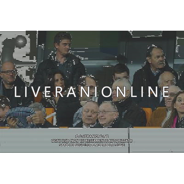 Jean Michel Aulas / Bernard Lacombe - 08.03.2015 - Montpellier / Lyon - 28eme journee de Ligue 1 Photo : Andre Delon / Icon Sport *** Local Caption *** *** Local Caption ***