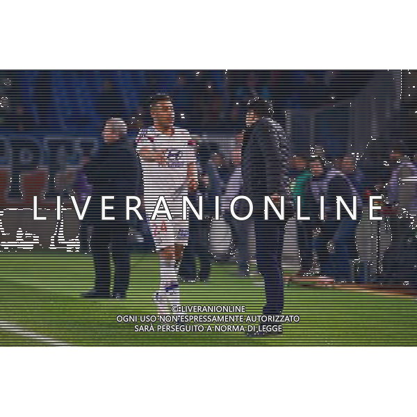 Joie Corentin Tolisso / Hubert Fournier - 08.03.2015 - Montpellier / Lyon - 28eme journee de Ligue 1 Photo : Andre Delon / Icon Sport AG ALDO LIVERANI SAS ONLY ITALY *** Local Caption ***