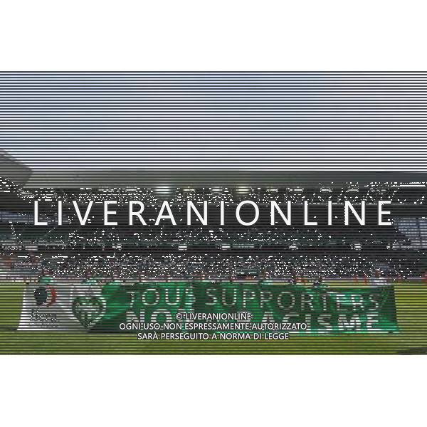 Illustration Tous Supporters, Non au Racisme - 08.03.2015 - Saint Etienne / Lorient - 28eme journee de Ligue 1 Photo : Jean Paul Thomas / Icon Sport AG ALDO LIVERANI SAS ONLY ITALY