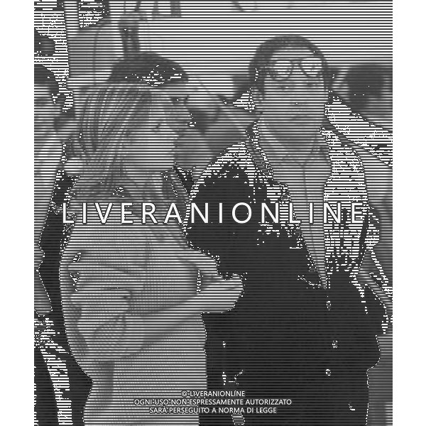 GIANNI BONCOMPAGNI CONDUTTORE, AUTORE E REGISTA TELEVISIVO CON ISABELLA FERRARI - RETROSPETTIVA ©ARCHIVIO AGENZIA ALDO LIVERANI SAS