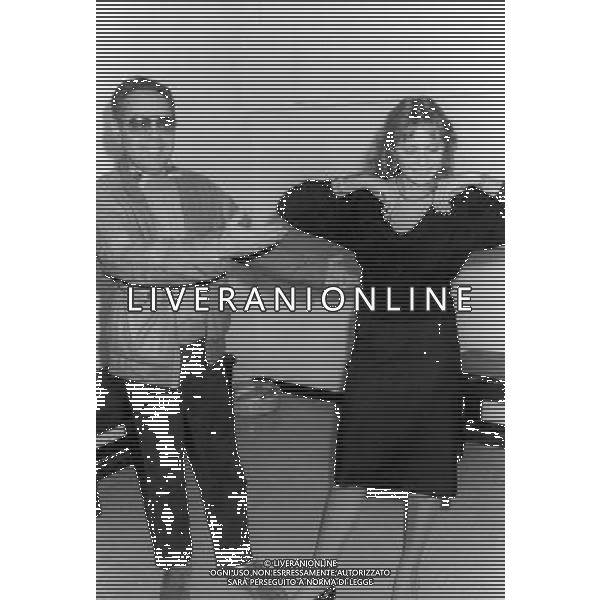 GIANNI BONCOMPAGNI CONDUTTORE, AUTORE E REGISTA TELEVISIVO CON ISABELLA FERRARI NEL 1983 - RETROSPETTIVA ©ARCHIVIO AGENZIA ALDO LIVERANI SAS