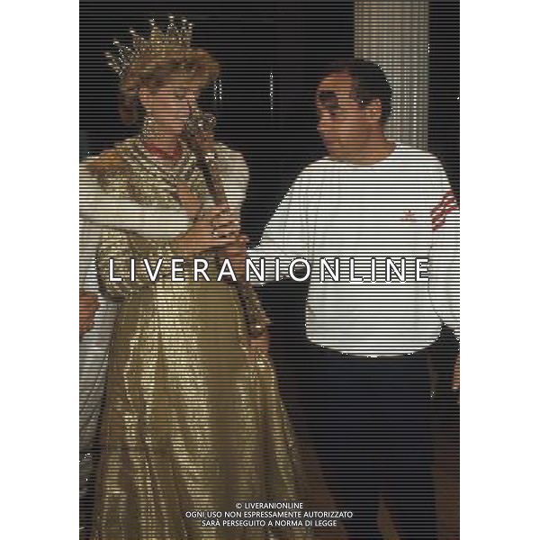 GIANNI BONCOMPAGNI CONDUTTORE, AUTORE E REGISTA TELEVISIVO CON ENRICA BONACCORTI - RETROSPETTIVA ©ARCHIVIO AGENZIA ALDO LIVERANI SAS