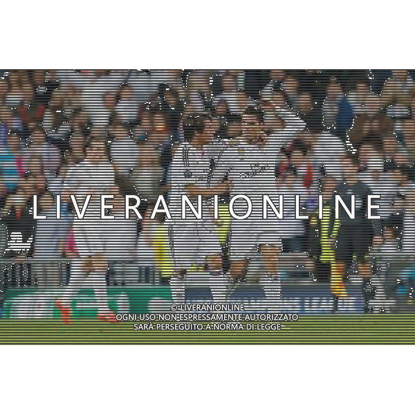 firo : 10.03.2015 Fu§ball, CL, Champions League, Saison 2014/2015, Achtelfinale,RŸckspiel, Real Madrid - FC Schalke 04 Jubel Cristiano Ronaldo (Real Madrid) zum 1:1 $worldrights,Es gelten unsere AGB, einsehbar auf www.firosportphoto.de, copyright by firo sportphoto: Coesfelder Str. 207 D-48249 DŸlmen www.firosportphoto.de mail@firosportphoto.de (V o l k s b a n k B o c h u m - W i t t e n ) BLZ.: 430 601 29 Kt. Nr.: 341 117 100 Tel:Ê +49-2594-9916004 Fax:Ê+49-2594-9916005 AG ALDO LIVERANI SAS ONLY ITALY