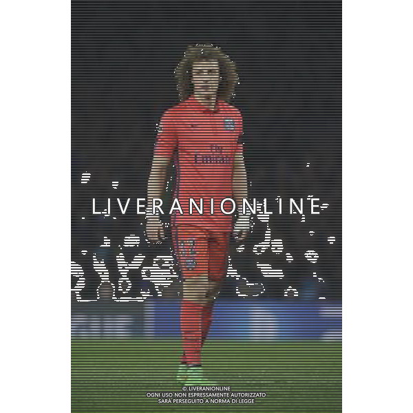 Paris Saint-Germain\'s David Luiz in action during todays match Photographer Ashley Western/CameraSport Football - UEFA Champions League Round of 16, Second Leg - Chelsea v Paris Saint-Germain - Wednesday 11th March 2015 - Stamford Bridge - London © CameraSport - 43 Linden Ave. Countesthorpe. Leicester. England. LE8 5PG - Tel: +44 (0) 116 277 4147 - admin@camerasport.com - www.camerasport.com AG ALDO LIVERANI SAS ONLY ITALY