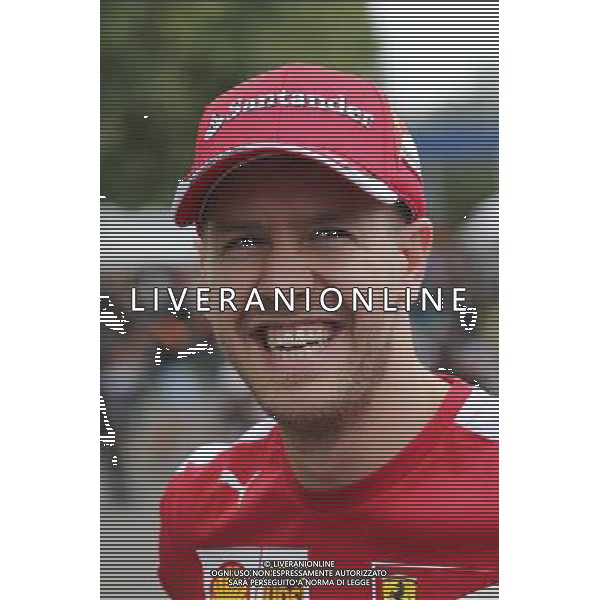 Sebastian Vettel (GER) Ferrari. 12.03.2015. Formula 1 World Championship, Rd 1, Australian Grand Prix, Albert Park, Melbourne, Australia, Preparation Day. AG ALDO LIVERANI SAS ONLY ITALY