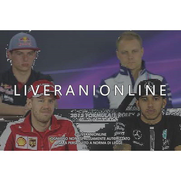 Sebastian Vettel (GER), Scuderia Ferrari and Lewis Hamilton (GBR), Mercedes AMG F1 Team 12.03.2015. Formula 1 World Championship, Rd 1, Australian Grand Prix, Albert Park, Melbourne, Australia, Preparation Day. AG ALDO LIVERANI SAS ONLY ITALY
