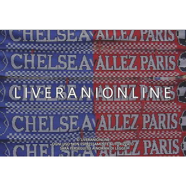 Merchandise on sale outside Stamford Bridge before the Chelsea v Paris Saint-Germain tie Photographer Ashley Western/CameraSport Football - UEFA Champions League Round of 16, Second Leg - Chelsea v Paris Saint-Germain - Wednesday 11th March 2015 - Stamford Bridge - London © CameraSport - 43 Linden Ave. Countesthorpe. Leicester. England. LE8 5PG - Tel: +44 (0) 116 277 4147 - admin@camerasport.com - www.camerasport.com AG ALDO LIVERANI SAS ONLY ITALY