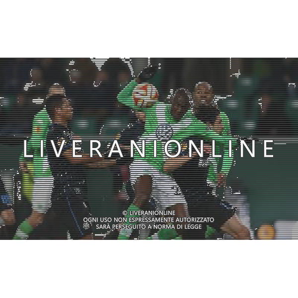 firo Fu§ball,Fussball, 12.03.2015 UEFA Europa-League Saison 2014/2015 Achtelfinale, 1/8-Finale VFL Wolfsburg - Inter Mailand, Football Club Internazionale Milano, Wolfsburg, Josuha Guilavogui im Zweikampf mit Ranocchia $worldrightsEs gelten unsere AGB, einsehbar auf www.firosportphoto.de copyright by firo sportphoto: Coesfelder Str. 207 D- 48249 DŸlmen www.firosportphoto.de mail@firosportphoto.de (V o l k s b a n k B o c h u m - W i t t e n ) BLZ.: 430 601 29 Kt. Nr.: 341 117 100 Tel: +49-2594 - 9916004 Fax: +49-2594 - 9916005 /Agenzia Aldo Liverani sas - ITALY ONLY - EDITORIAL USE ONLY