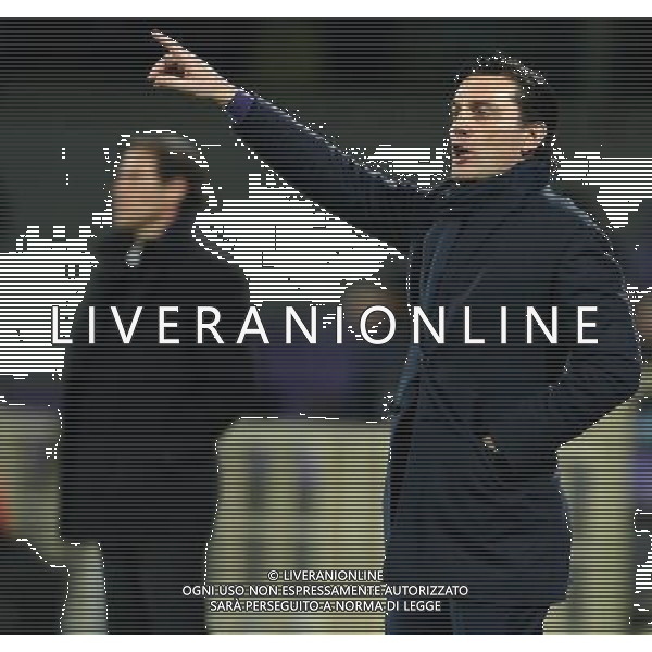 UEFA Europa League 2014/2015 Ottavi di Finale Andata Firenze - 12.03.2015 Fiorentina-Roma Nella Foto: vincenzo montella e rudi garcia /Ph.Vitez-Ag. Aldo Liverani