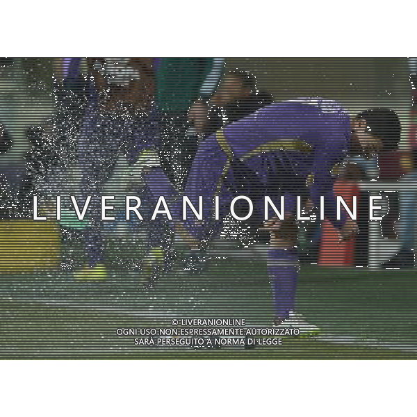 UEFA Europa League 2014/2015 Ottavi di Finale Andata Firenze - 12.03.2015 Fiorentina-Roma Nella Foto:la rabbia di david pizarro per l\'infortunio /Ph.Vitez-Ag. Aldo Liverani