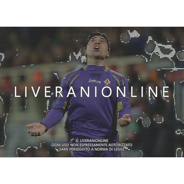 UEFA Europa League 2014/2015 Ottavi di Finale Andata Firenze - 12.03.2015 Fiorentina-Roma Nella Foto:la rabbia di david pizarro per l\'infortunio /Ph.Vitez-Ag. Aldo Liverani