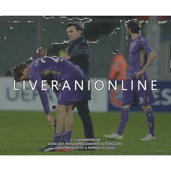 UEFA Europa League 2014/2015 Ottavi di Finale Andata Firenze - 12.03.2015 Fiorentina-Roma Nella Foto:delusione montella e alonso a fine partita /Ph.Vitez-Ag. Aldo Liverani