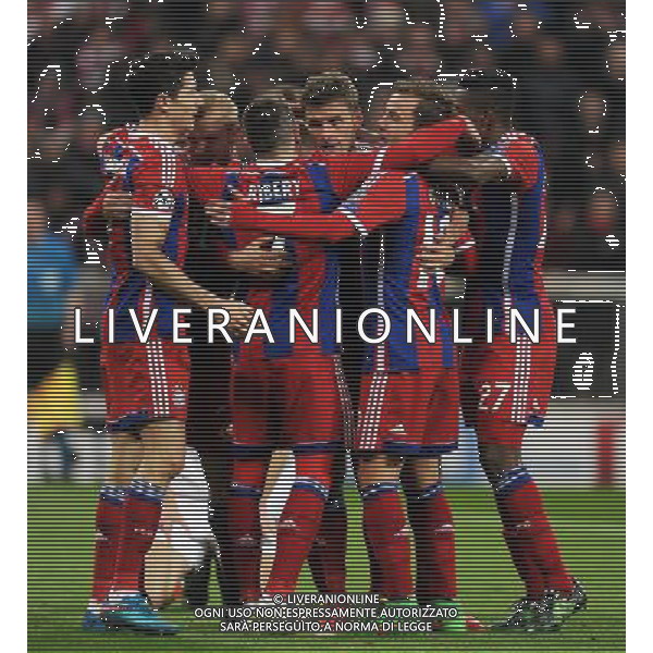 firo Fu§ball,Fussball, 11.03.2015 Uefa Champions League, CL, Saison 2014/2015 Achtelfinale RŸckspiel FC Bayern MŸnchen, Muenchen, FCB, - FC Schachtar Donezk, 7 : 0, Jubel, jubeln, Gestik, um Thomas MŸller, Mueller, Bayern, $worldrightsEs gelten unsere AGB, einsehbar auf www.firosportphoto.de copyright by firo sportphoto: Coesfelder Str.207 48249 DŸlmen www.firosportphoto.de mail@firosportphoto.de (V o l k s b a n k B o c h u m - W i t t e n ) BLZ.: 430 601 29 Kt. Nr.: 341 117 100 Tel:Ê 02594 - 9916004 Fax:Ê02594 - 9916005 AG ALDO LIVERANI SAS ONLY ITALY