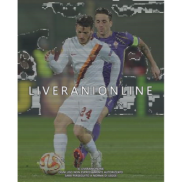 UEFA Europa League 2014/2015 Ottavi di Finale Andata Firenze - 12.03.2015 Fiorentina-Roma Nella Foto:Florenzi Alessandro /Ph.Vitez-Ag. Aldo Liverani
