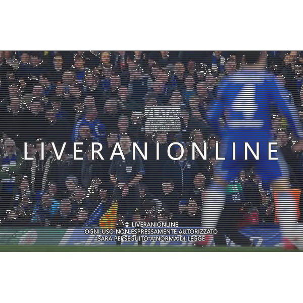 Supporters - Banderole Zlatan IBRAHIMOVIC - 11.03.2015 - Chelsea / Paris Saint Germain - 1/8Finale Champions League Photo : Johnny Fidelin / Icon Sport AG ALDO LIVERANI SAS ONLY ITALY