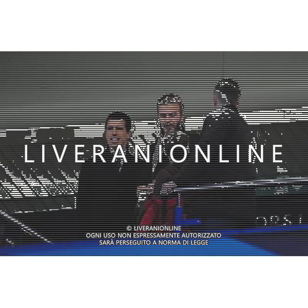 David BECKHAM et son fils - 11.03.2015 - Chelsea / Paris Saint Germain - 1/8Finale Champions League Photo : Johnny Fidelin / Icon Sport AG ALDO LIVERANI SAS ONLY ITALY