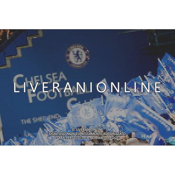 Illustration Supporters Chelsea - 11.03.2015 - Chelsea / Paris Saint Germain - 1/8Finale Champions League Photo : Johnny Fidelin / Icon Sport AG ALDO LIVERANI SAS ONLY ITALY